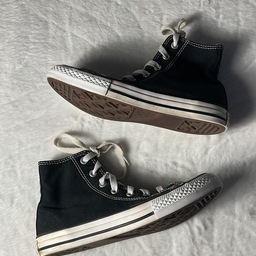 Converse Kids Black and White High-Top Sneakers